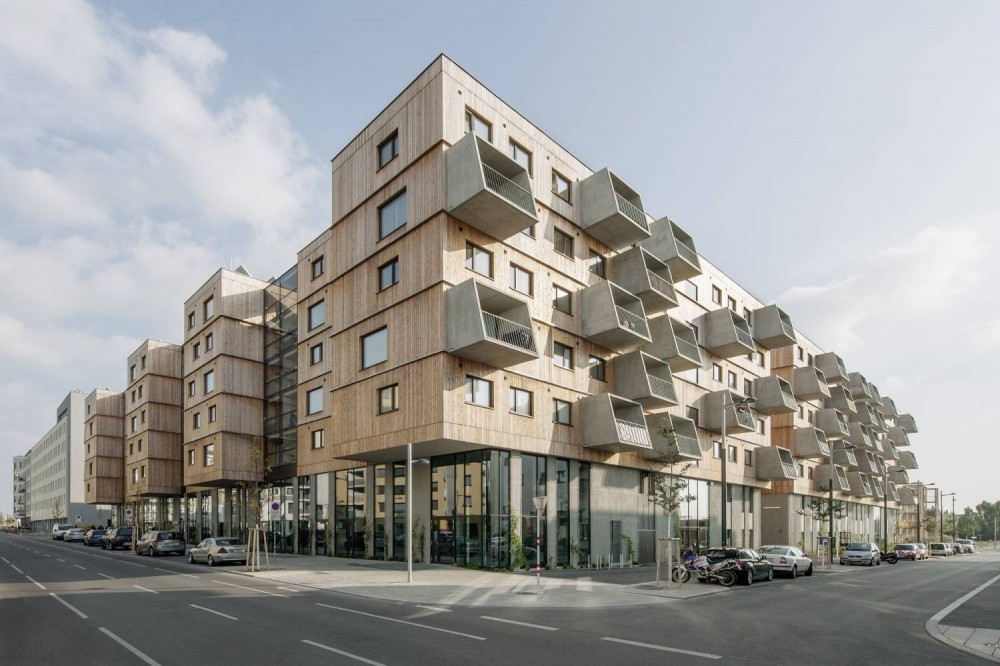 Жилой комплекс «Деревянные дома» как часть грандиозного проекта городского развития Aspern Seestadt