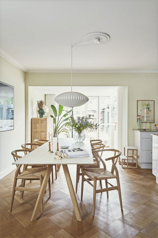 Интерьер дома в пастельных тонах для семьи с тремя детьми в Дании