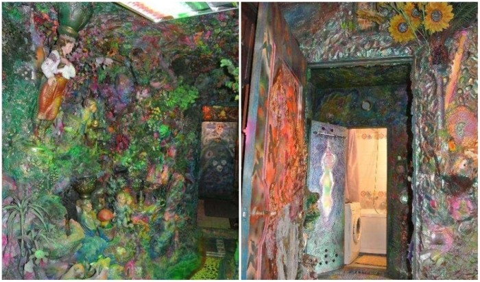 Киевская художница добавила красок в квартиру и лестничную площадку, хотя без проблем не обошлось
