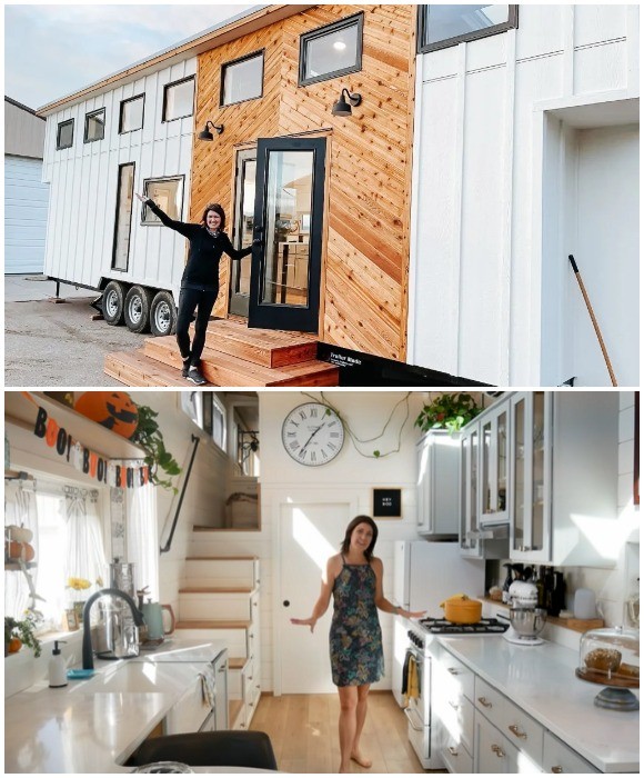 Американка превратила крошечный дом в современное жилище, чтобы не зависеть от ипотеки и мужа