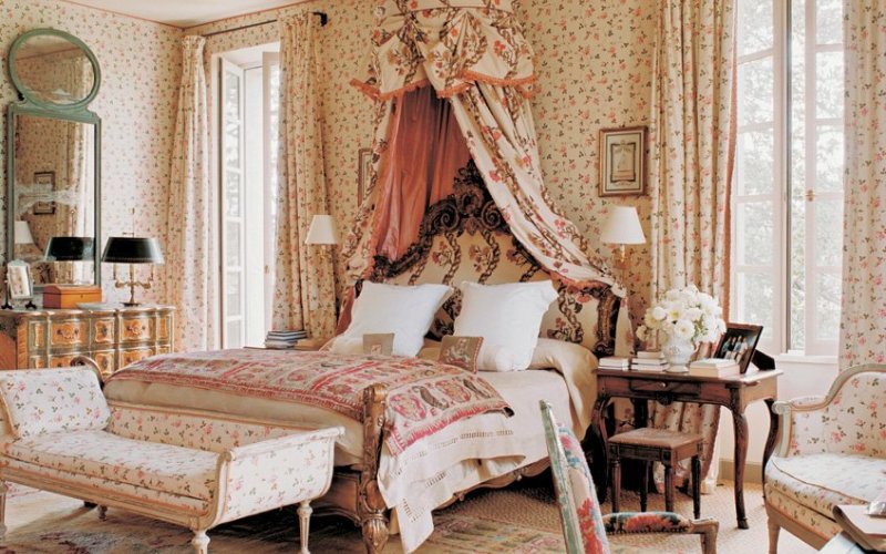 Спальня в стиле прованс: цвета, мебель, декор