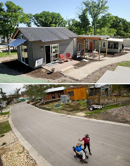 Деревня с крошечными домиками стала спасением для бездомных техасцев