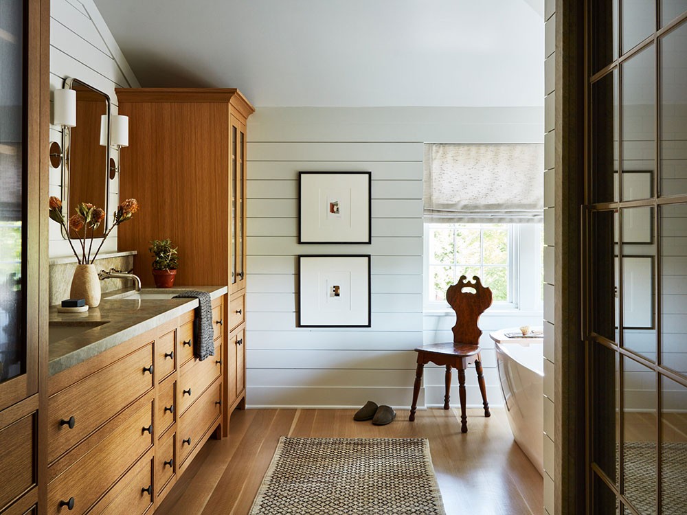 Комфортная и спокойная элегантность в дизайне дома недалеко от Манхэттена