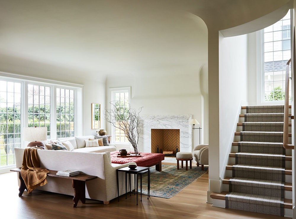 Комфортная и спокойная элегантность в дизайне дома недалеко от Манхэттена
