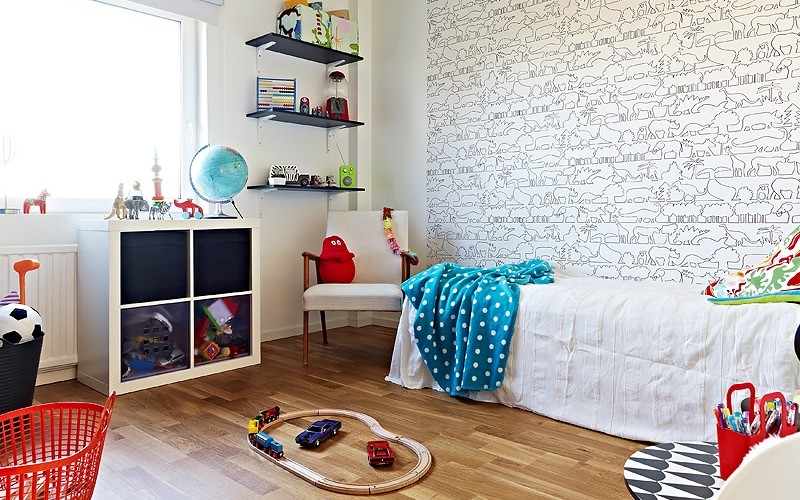 Белая детская комната — красота и универсальность