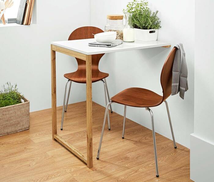 Какую столовую мебель стоит выбрать для маленькой кухни: советы дизайнеров