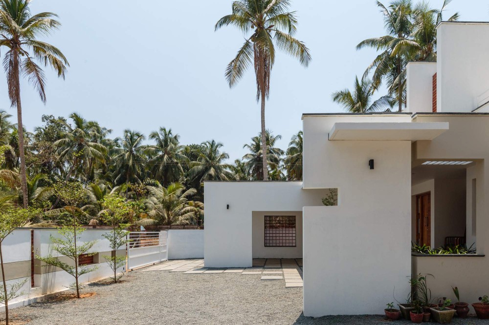 Резиденция, демонстрирующая игру архитектурных объемов, Индия