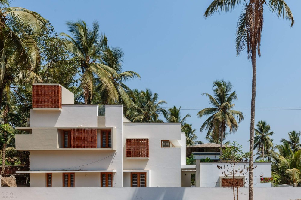 Резиденция, демонстрирующая игру архитектурных объемов, Индия