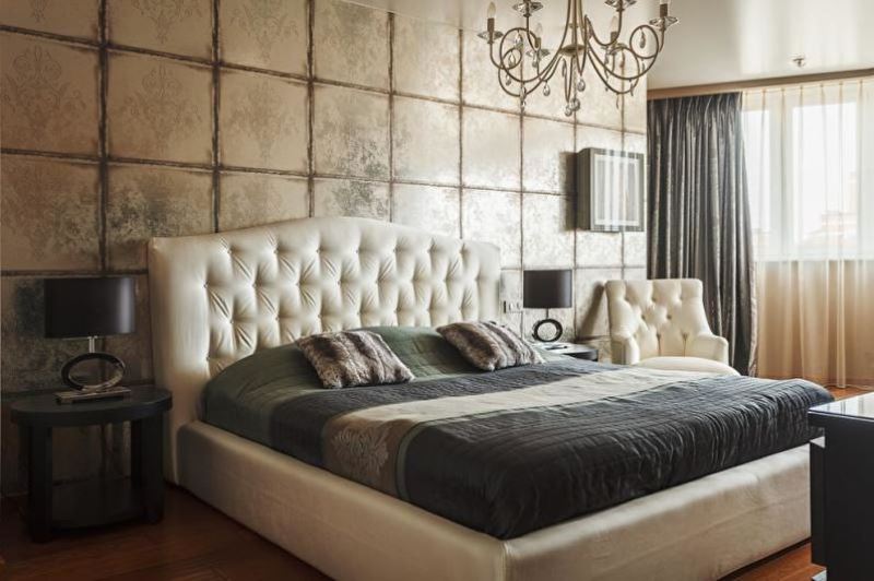 Спальня ар-деко — особенности стиля + 55 фото идей