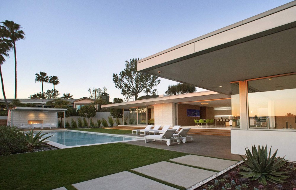 Роскошный калифорнийский дом с открытой архитектурой, США