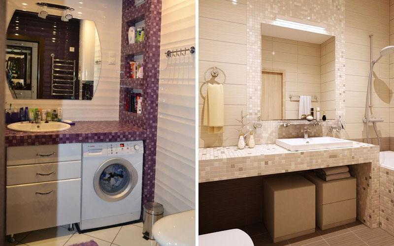 Плитка с мозаикой в ванной: красивые фото, дизайн, применение мозаичной плитки