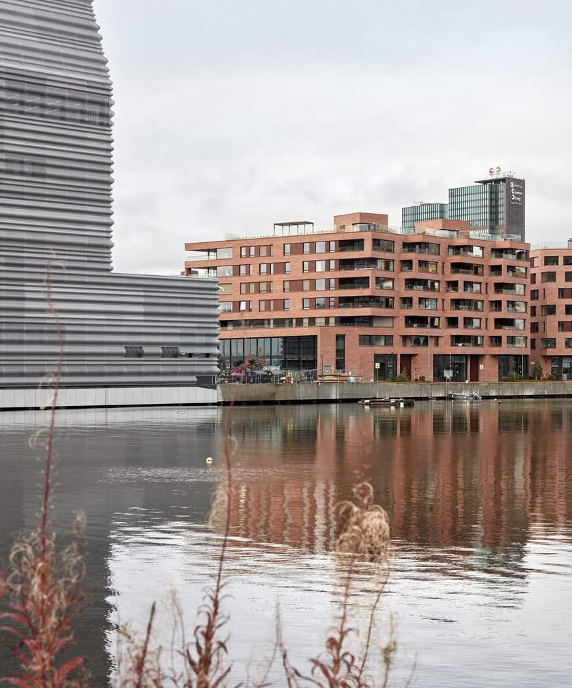 Современный жилой комплекс Munch Brygge в Осло, Норвегия